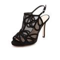 Kate Spade Shoes | Kate Spade Mesh Peek-Toe Slingback Booties | Color: Black | Size: 8