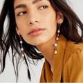 Free People Jewelry | Free People Regina Pearl Drop Earrings | Color: White | Size: Os