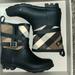 Burberry Shoes | Kids 12.5 Burberry Authentic Riding Or Rain Boots | Color: Black/Brown | Size: 13