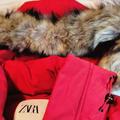 Zara Jackets & Coats | Faux Fur Zara Winter Coat | Color: Red | Size: M