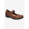 Wide Width Women's Archer Casual Flat by Easy Street in Tan (Size 7 W)