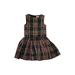 Crewcuts Dress - Fit & Flare: Black Plaid Skirts & Dresses - Kids Girl's Size 5