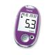 Beurer GL 44 Blutzuckermessgerät mmol/l (Purple, Sichere Blutzuckermessung durch breiten Teststreifen und Blutmengenkontrolle, kompatibel mit HealthManager Software bzw. App)