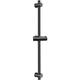 Drenky Black Shower Riser Rail Wall Mounted, 304 Stainless Steel Shower Slide Bar 800mm Total Height Shower Slider Rail with Height and Angle Adjustable Shower Head Holder, Shower Pole for Shower Head