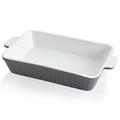 Swuut Casserole Dishes for Oven 13x9 inch, Porcelain Baking Dishes, Ceramic Cake Bakeware Set,Kitchen Rectangular Lasagna Pans with Handle