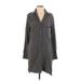 Bella Dahl Casual Dress - Shirtdress: Gray Dresses - Women's Size Small