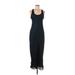 Banana Republic Casual Dress - Maxi: Black Solid Dresses - Women's Size 6