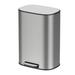 BinMax 13.2 Gallon 50 Liter Step-on Stainless Steel Trash Can w/ Plastic Liner Bucket Stainless Steel in Gray | 16.5 H x 11.6 W x 10.2 D in | Wayfair