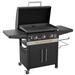 Blackstone 3 - Burner Freestanding Propane 48000 BTU Gas Grill w/ Cabinet /Steel in Black/Gray | 45.37 H x 29.52 W x 54.18 D in | Wayfair 2104