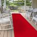 Red 2'7" x 30' Area Rug - Ottomanson Waterproof Non-Slip Rubberback Ribbed Indoor/Outdoor Utility Rug Polyester | Wayfair SRT700-3X30