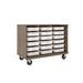 Stevens ID Systems Closed Tray Mobile Classroom Storage w/ Locking Doors - (18) 3.5" Trays Wood in Brown | 36 H x 48 W x 24 D in | Wayfair