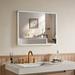 Wrought Studio™ Bathroom Mirror w/ Led Lights, Anti-Fog, Wall Mounted, Dimmable, Horizontal/Vertical Metal | 32 H x 24 W x 1.2 D in | Wayfair