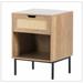 17 Stories Therin Nightstand Wood in Brown | 21.7 H x 15.7 W x 15.7 D in | Wayfair D2040D2C5AB444BB8109C6668D76AE3C