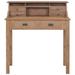 Millwood Pines Charece Solid Wood Desk Wood in Brown | 39.4 H x 35.4 W x 19.7 D in | Wayfair BA3EC5878B3E4D59915E00E56F414D7D