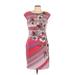 Anne Klein Casual Dress - Sheath: Pink Print Dresses - Women's Size 10
