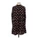 Miss Selfridge Casual Dress: Black Floral Motif Dresses - Women's Size 10