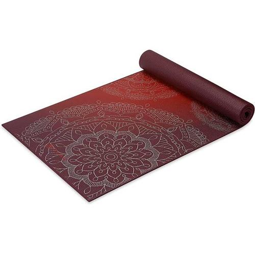 GAIAM Matte METALLIC SUNSET YOGAMATTE 6MM PREMIUM METALLIC, Größe - in Braun