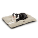 MoNiBloom Short Plush Pet Bed for Small Medium Large Dogs & Cats Washable and Soft (34.5 Length Beige)