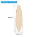 Wood Pieces, 20 Pack Unfinished Oval Wood Shapes Wooden Cutouts - Brown