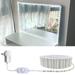 TETOU 13ft Led Vanity Mirror Lights Kit Bendable Make-up Mirror Cloakroom Adjustable Flexible Strip Light Table Set with Dimmer