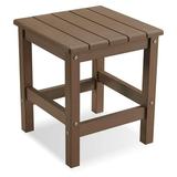 MYXIO Side Table Polystyrene End Table for Adirondack Chair Outdoor Side Table Weather Resistant Patio End Table with Low Maintenance (Brown)