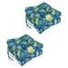 MYXIO 16-inch Outdoor Square Chair Cushion 16 x 16 Skyworks Caribbean 4 Count