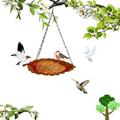 Outdoor and Garden Clearance Large CRAMAX Hanging Bird Feeder Bird Feeder Hanging for Garden Yard Outside Hanging Bird Feeder Tray - Metal Mesh Platform Feeders for Birds Outside Outdoors Hanging for