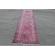 Turkish Rug Runner Carpet Vintage Rug Herki Rug 38x133 inches Pink Rug Handmade Corridor Rugs Outdoor Rug Kitchen Rugs 9180