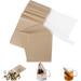 POWKOL Tea Filter Bags Disposable Tea Filter Bags for Loose Tea Wood Pulp Material Unbleached Empty Tea Filter Bags Sachets with Drawstring 100 Pack (3.2inch x 4.0inch)