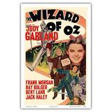 The Wizard of Oz - Starring Judy Garland - Vintage Film Movie Poster c.1949 - Master Art Print (Unframed) 12in x 18in