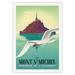 Le Mont Saint Michel Normandy France - Vintage Travel Poster by Pierre Fix-Masseau c.1937 - Fine Art Rolled Canvas Print 27in x 40in