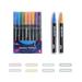 SHENGXINY Watercolor Brush Pens Clearance Double Line Pen Color Hand Account Pen Dream Metal Pen Hand-painted 24 Color Highlighter Marker Pen 2ml Multicolor