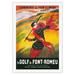 Font-Romeu Golf (le Golf de Font-Romeu) - France - Chemins de Fer du Midi Railways - Vintage Railroad Travel Poster by Leonetto Cappiello c.1929 - Fine Art Rolled Canvas Print 27in x 40in