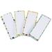 4 Pcs Magnetic Grocery List Shopping Pad for Fridge Notepads Refrigerator Message Board Adhesive Tape