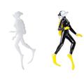 Holloyiver Micro Diver Model People Action Figure Diorama Model Swimmers Figurines Scuba Diver People Figurines DIY Sand Table Layout Model (10cm)