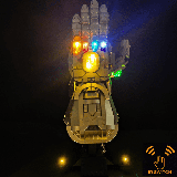 Light Building Set for IR Switch Light Kit 76191 Lego Marvel Iron Man Infinity Gauntlet - Led Lighting Building Set Compatible with Legos Building Blocks Model (Lego not Included Only Light)