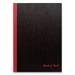 Mead Hardcover Casebound Notebooks 1 Subject Wide/Legal Rule Black/Red Cover 9.88x7.96 Sheets