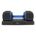 Adjustable Dumbbell - 55lb Single Dumbbell with Anti-Slip Handle Fast Adjust Weight by Turning Handle with Tray Exercise Fitness Dumbbell Suitable for Full Body Workout