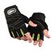 YEAHOO Gym Gloves Fitness Heavyweight Training Gloves Men Women Body Building Half Finger Non-Slip Gloves Wrist Weightlifting Sports(Green)XL