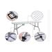 Folding Table 6 Portable Plastic Indoor Outdoor Picnic Party Camping Tables