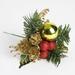 Clearanceï¼�Artificial Christmas Picks Assorted Red Berry Picks Stems Faux Pine Picks Spray with Pinecones Apples Holly Leaves - for Christmas Floral Arrangement - 2pcs