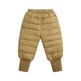 CSCHome Kids Boys Girls Winter Fleece Jogger Sweatpants for Baby Newborn Soft Solid Color Drawstring Pants Adjustable Gear Trousers 3 Months-6 Years