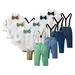 CSCHome Baby Boy Gentleman Wedding Outfits for Toddler Boys Detachable Suspender Pants + Bowtie for 6m-12y