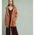 Anthropologie Jackets & Coats | Cameron Collared Sweater Coat In Rose (Moth) | Color: Red | Size: Xs