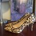 Jessica Simpson Shoes | Jessica Simpson Leopard / Cheetah Print Stiletto Heel Size 7. Genuine Calf Fur. | Color: Black/Tan | Size: 7