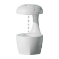 Anti Gravity Water Drop Humidifier,800ML Humidifier for Bedroom, 3-in-1 Raindrop Air Humidifiers,water Droplet Backflow, Intelligent Anti Dry Burning, Silent Humidification, Warm Night Light (White)