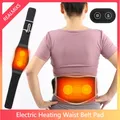 Ceinture de massage lombaire électrique coussin chauffant USB lumière rouge ceinture
