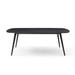 Corrigan Studio® 86.61inch Modern Mid-century Dining Table Rectangular Table Balck Oak Wood in Black/Brown | 29.52" H x 70.86" W x 35.43" D | Wayfair