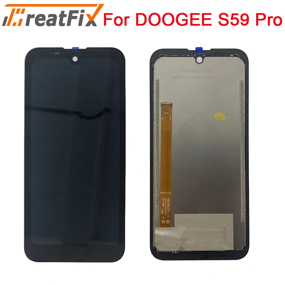 Testato al 100% originale per DOOGEE S59 Pro Display LCD + Touch Screen Digitizer Assembly LCD + Touch Digitizer per DOOGEE S59Pro LCD