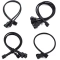 Nuovo cavo ventola Pwm a 4 pin da 1 a 4/3/2/1 vie Splitter con maniche nere Cavo di prolunga da 27